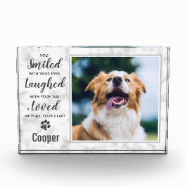 犬のペット記念碑 フォトブロック