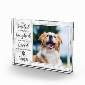 犬のペット記念碑 フォトブロック (右)