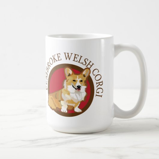 犬のペンブロークウェルシュコーギー コーヒーマグカップ (右)