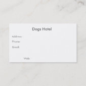 犬のホテル 名刺 (裏面)