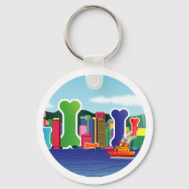 犬のボーンシティ キーホルダー