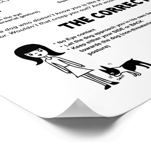 犬のポスターの出迎え方法(11 x 14") - by Lili Chi ポスター (角)