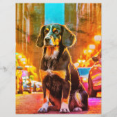 犬のポスター テンプレート 切り離し チラシ (裏面)