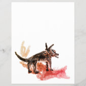 犬のポスター デザイン グラフィック チラシ (裏面)