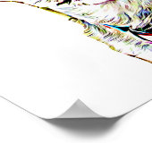 犬のポスタ食べ物を与えーではない食品 ポスター (角)