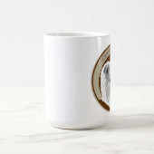 犬のポメラニア犬 コーヒーマグカップ (中央)