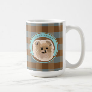 犬のポメラニア犬 コーヒーマグカップ