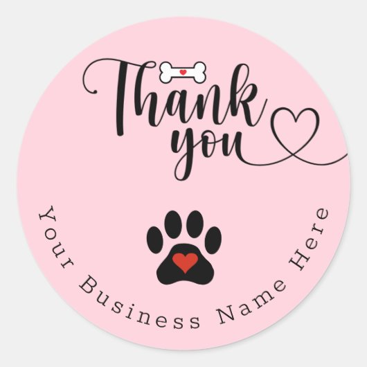 犬のポーカスタムトのステッカー ラウンドシール (正面)