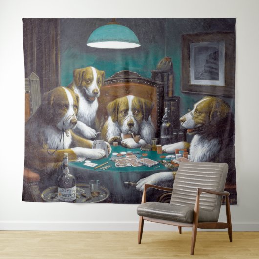 犬のポーカー クーリッジ 1894 タペストリー (インサイチュ(横))