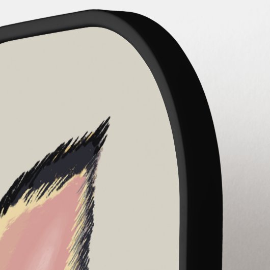 犬のポートレートかわいいドイツの羊飼いの子犬の名前 ピックルボールラケット (左詳細)