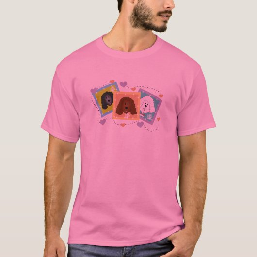 犬のポートレートのTシャツおよびギフト Tシャツ (正面)