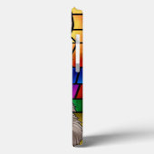 犬のポートレートを使ったステンドグラス Case-Mate iPhoneケース (裏面 / 左)