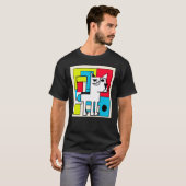 犬のポートレート犬のデジタル子犬の犬 Tシャツ (正面フル)