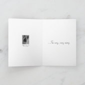 犬のポートレート秋田sad expression art sorry カード (内部)