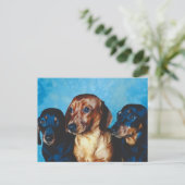 犬のポートレート ポストカード (スタンド正面)