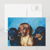 犬のポートレート ポストカード (正面/裏面)