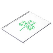 犬のポープリントシャムロック ノートブック (左側)