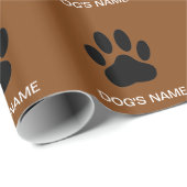 犬のポープリント黒版と黒版 ラッピングペーパー (ロールコーナー)