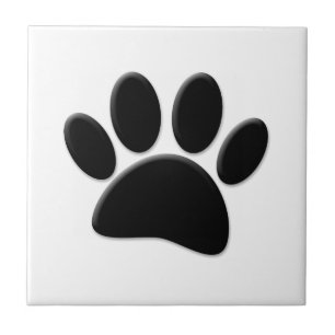 犬のポープリント タイル