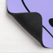 犬のポープリント(ハート) マウスパッド (コーナー)