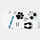 犬のポープリント – ペット&人間プリント Case-Mate iPhoneケース (裏面 (横))