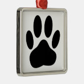 犬のポープリント メタルオーナメント (右)