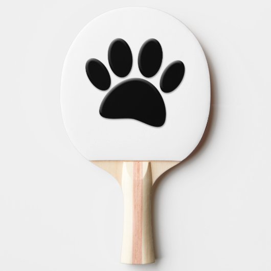 犬のポープリント 卓球ラケット (正面)