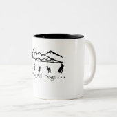 犬のマグによってハイキング ツートーンマグカップ (正面右)