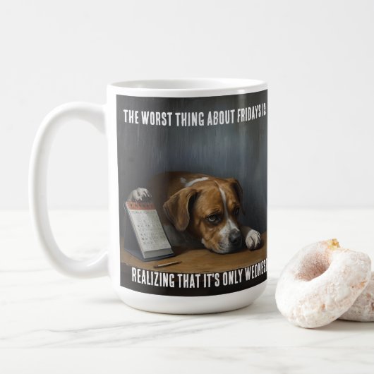犬のマグカップ コーヒーマグカップ (ドーナツ)