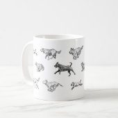 犬のマグ コーヒーマグカップ (正面左)