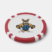 犬のマッチョ ポーカーチップ (シングル)