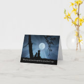 犬のマットペット悔やみや弔慰、損失または猫 カード (黄色い花)