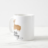 犬のママかわいいコーギラバーウォーター色 コーヒーマグカップ (正面左)