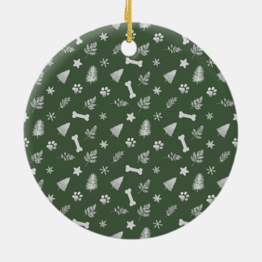 犬のママのための手作りクリスマス ペット写真オルナメント セラミックオーナメント (裏面)