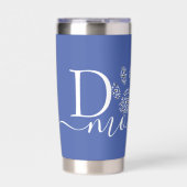 犬のママのパウパーソナライズされたプリント 保温保冷タンブラー (正面)
