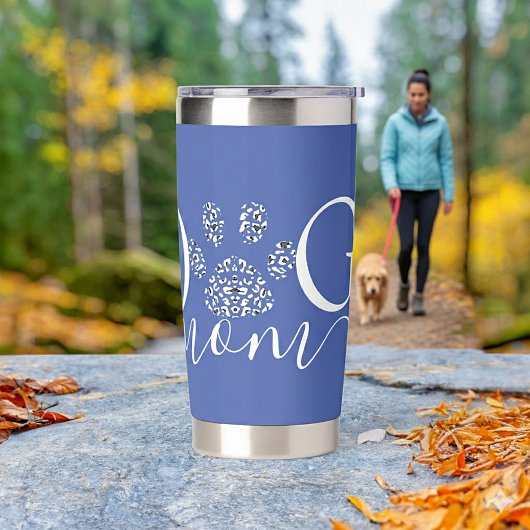 犬のママのパウパーソナライズされたプリント 保温保冷タンブラー