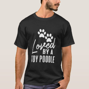 犬のママまたはパパのためのトイプードル Tシャツ