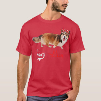 犬のママ子犬のママCorgi Tシャツ