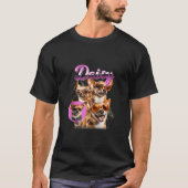 犬のママ犬の恋人デイジー90sブートレッグコラージュかわいいC Tシャツ (正面)