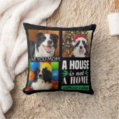 犬のママ3枚の写真カスタムコラージュと犬の引用文 クッション (ブランケット)