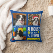 犬のママ3枚の写真カスタムコラージュと犬の引用文 クッション (ブランケット)