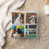 犬のママ3枚の写真カスタムコラージュ&犬の引用文クー クッション (ブランケット)