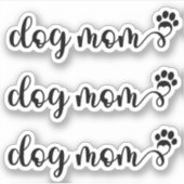 犬のママ3点セット シール (正面)