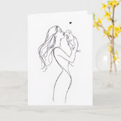 犬のママ グリーティングカード ペット愛好家カード (黄色い花)