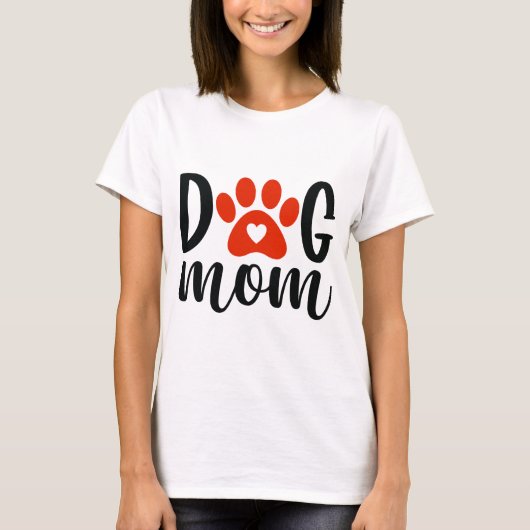 犬のママTシャツ Tシャツ (正面)