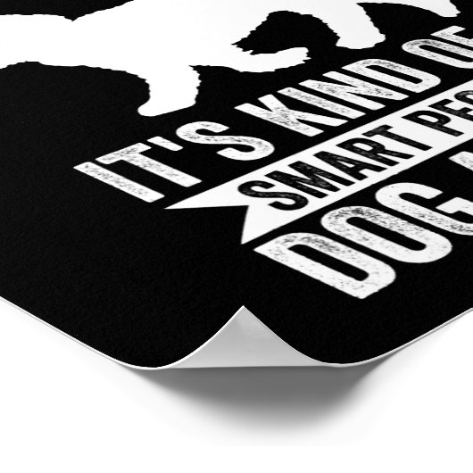 犬のマルチーズただの男の子マルチーズ引用文男性を愛する ポスター (角)