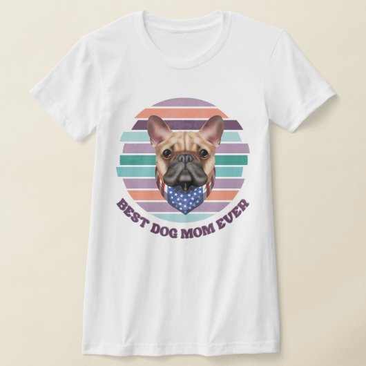 犬のマ最高のマをパーソナライズ Tシャツ (レイダウン)
