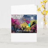 犬のマ最高のンズの友達？ギフトおもしろいと収集品 カード (黄色い花)