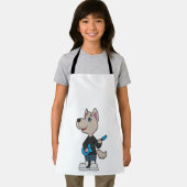 犬のミュージシャンギター音楽 エプロン (インサイチュ)