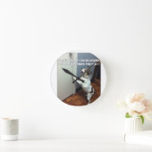 犬のミーム ラウンド壁時計 (ホーム)